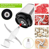 304 Stainless Steel Electric Chopper Meat Grinder 2 Speeds 2L Vegetable Grinder Mincer Food Processor Cutter Slicer Machine