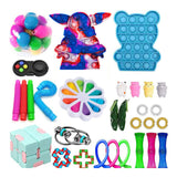 Popits Fidget Toys Push Bubble Fidget Sensory Toy Autism Special Needs Stress Reliever simple dimple игрушки для детей