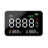 Portable Air Quality Monitor Temperature Humidity Tester CO2 Detector Classrooms Restaurants CO2 Monitor Air Quality Detector