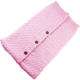 Baby Sleeping Bag Envelope Winter Kids Sleepsack Footmuff For Stroller Knitted Sleep Sack Newborn Swaddle Knit Wool Slaapzak