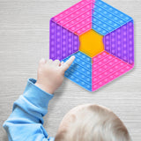 Checkerboard Silicone Push Bubble Fingertip Toys Anti-Stress Set Stress Reliever Squeeze Crafts For Adults Children