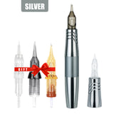 Double Use Permanent Makeup Machine RCA Tattoo Machine Rotary Tattoo  Pen With 2 Heads Dual Type Gift Cartridge Needles