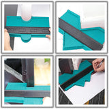 HOT-Widen 2 Pack Contour Gauge Duplicator, 10 Inch Profile Gauge Measure Ruler Tool for Corners and Contour