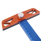 T Ruler Square Adjustable Angle Ruler Woodworking Aluminum Alloy Marking Gauge 6XDD