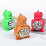 3’’ DNA Ball Squeeze Toy Dinosaur Sensory Fidget Pressure Release Playset w/ Water Beads for Kids Adults Anxiety Therapy