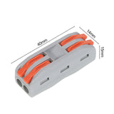 10pcs Wire Connectors Compact Splicing Connectors Cable Connector Set Lever Lock Connectors Universal Wiring Cable Connector