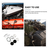 1 Pc Lock Professional Durable Prime Premium Aluminum  Bonnet for Car Truck Auto