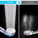 3 Mode Bath Shower Adjustable Jetting Shower Head High Pressure Saving Water Anion Filter Shower SPA Nozzle Bathroom Accessories