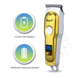 Professional Hair Clipper Men's Barber Beard Trimmer Carbon Steel Blade 2 Speed Shaving Cutting Machine Kid Adult Low Noise Cut