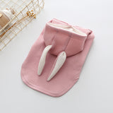 French Bulldog Hoodies Coat Jacket Cute Rabbit Ears Shape Winter Warm Pet Clothes for Small Dogs Puppy Cat Clothing Costume