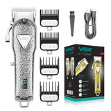 All metal professional hair clipper beard electric barber hair trimmer for men rechargeable hair cutting machine adjustable