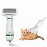 2 in 1 Portable Dog Dryer Pet Hair Dryer And Fur Comb Brush Dog Cat Grooming Dryer Adjustable Temperature Wind Speed Pet Brush
