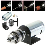 Dc 12-36V Lathe Press 555 Motor With Miniature Hand Drill Chuck And Mounting Bracket Dc Motor