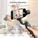 GIAUSA H4 3 Axis Gimbal Stabilizer for Selfie Stick Tripod for Smartphone Gopro Live Vlog Phone Camera Video Record Handheld