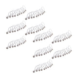 100ps 162mm/ 6.3"Heavy Duty Ball Bungees Elastic Cord Tie down Rope Canopy Straps White/Black