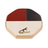 GECKO SD6 Cajon Hand Drum Black Wood Cajon Drum High Bongo Percussion Instrument with Carrying Bag Portable for Travel Camping