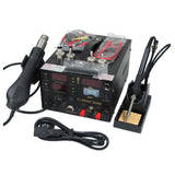 SAIKE 909D 3 in 1 Soldering Station Hot air gun+Soldering Iron+DC Power Supply 15V 2A  220V 110V