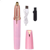 Women Electric Eyebrow Trimmer Usb Rechargeable Eye Brow Epilator Mini Lipstick Shaper Shaver Painless Razor Facial Hair Remover
