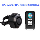Wireless Waterproof Bike Vibration Alarm USB Charging Remote Control Motorcycle Electric Bicycle Security Burglar Alarm
