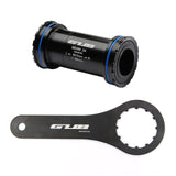 GUB BB386/24 Ceramic Bearings Bicycle Press Fit Bottom Brackets Axle for MTB Road Bike Parts 24mm Crankset Chainset Spindle