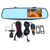 Dual Lens Car DVR Rear View Mirror Dash Cam Video Camera Night Vision Dash-Recorder HD 1080P 4.3 inch Auto Accessories
