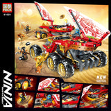 In Stock 61029 858pcs Ninja Land Bounty Truck Model Building Blocks Compatible 70677 Ninjagoes Kids Toy Bricks