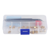 34 Pieces of 3D Printer Nozzle Cleaning Kit Mk8 Brass Nozzle with 0.2 to 1.0mm Cleaning Needle Tweezers