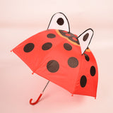 Cute Cartoon Kids Umbrella Animation Creative Long-Handled 3D Ear Modeling Children's Umbrella For Boys Girls 8K Sunshade