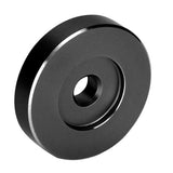 45 RPM Record Turntable Adapter Aluminum Large Hole Conversion Sheet Vinyl Black Clamp Adapter for Most Big Hole Records
