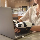 Mini Electric USB Hand Warmer Reusable Plug Heater for Home Winter Portable Hand Warmer Pouch Office Low Consumption Panda Shape