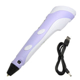 3D Pen Screen DIY 3D Printing Pen With ABS PLA Filament Creative Toy Gift 3 D Printer Pen Drawing For Kids Christmas Birthday