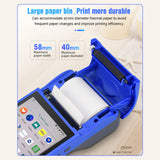 Handheld PDA Smart POS Receipt Terminal Printer Android 8.1 with 5.5 Inch Touchscreen 1D 2D Barcode Scanner Support WiFi/BT/GPS
