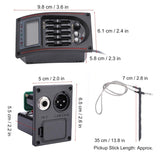 Hot-LC-5 5 Band EQ Equalizer Pickup,Acoustic Guitar Preamplifier Tuner with LCD Tuner and Volume Control