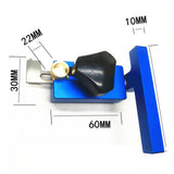 30# Slide Chute Stop Block Aluminum Alloy Limit Block Woodworking Accessory Utility Tool Chute Limit Stop Block