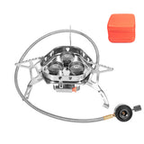 5800W Big Power Backpacking Stove with Piezo Ignition Portable Folding Camping Gas Stove Furnace for Outdoor Cooking Barbecue