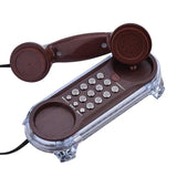 Antique Retro Telephone Desktop Fixed Wired Phones Wall Mounted Telephone Mini Phone Landline Phone for Home Office Hotel
