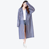 Fashion EVA Women Raincoat Thickened Waterproof Rain Coat Women Clear Transparent Camping Waterproof Rainwear Suit