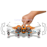 2021 New Star Poe Dameron X Wing Tie Fighter Building Blocks Plan Wars Toys For Children