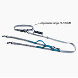 Dual Dog Leash Two Dog Lead with waist Bag Retractable Reflective Leashes for small big dog chihuahua Husky dog accessories