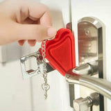 Portable Door Lock Lockdown Double Hole Security Lock Door Extra Lock Inside Door Locker Security Devices