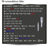 Adjustable 115 in 1 Magnetic Precision Screwdriver Set Computer Pc For Phone Repair Tool Kit H Non-Slip Handles Multifunctional