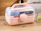 Box Storage Large Capacity Family Medicine Organizer Box Portable Multi Layer for Medicine Pill's Storage Family Emergency