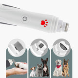 Dog Nail Grinder Pet Nail Clipper USB Electric Painless Cats Dogs Paws Grooming Trimmer With LED Light 3-Speed Low Noise