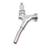 Chrome Extended Spout Beer Faucet Standard US Draft Beer Tap Homebrew Kegging Equipment