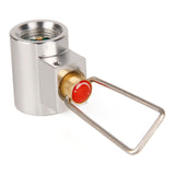 Outdoor Camping Stove Refill Adapter Flat Gas Adapter Valve Canister Gas Convertor Shifter Cylinder Refill Adapter