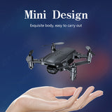 Mini Drone 4K 1080P HD Dual Cameras WiFi Fpv Air Pressure Altitude Hold Black And Gray Foldable Quadcopter with Camera RC Dron