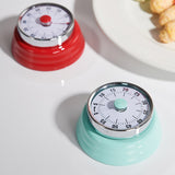 Kitchen Mechanical Timer Baking Reminder Timer Student Time Manager Stainless Steel With Magnet no need battery