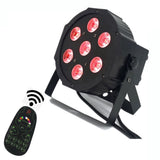 Wireless Remote Control LED dj light Led Flat Par 9x18W RGBWA UV 6IN1 DMX controlled Home Disco Lights