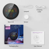 Tuya WiFi Intelligent Weather Clock 3-Day Weather Forecast Weather Station Wireless Thermometer Hygrometer LCD Display 3 Sensors