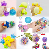 New Funny Stress Balls Squeezing Fun Ball Toys Squeeze Squishy Balls Toys Hand Press Decompression Toy For Kids And Adults Gift